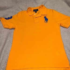 Ralph Lauren polo shirt, orange, big boys Medium 10-12